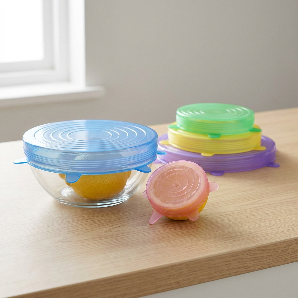 Reusable Silicone Stretch Lids Set